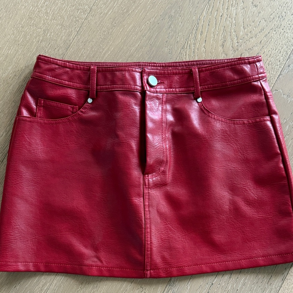 Emory Park Cherry Red Mini Skirt